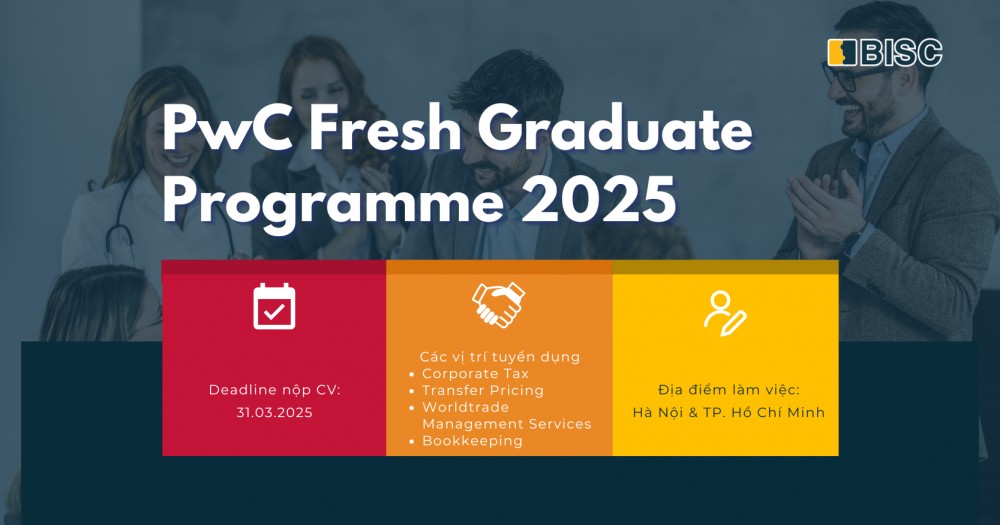 [Cập nhật] Chương trình tuyển dụng PwC Fresh Graduate Programme 2025