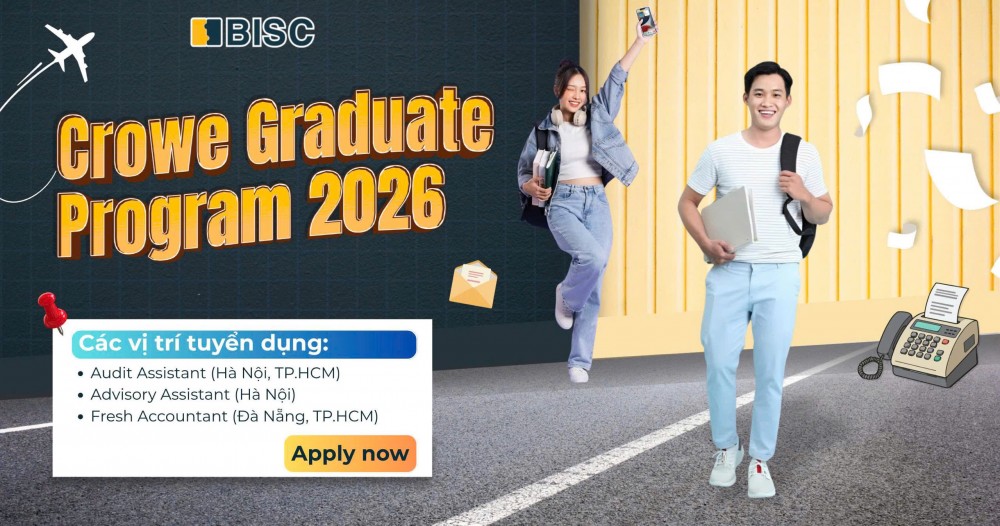 Chương trình tuyển dụng tại Crowe Việt Nam dành cho sinh viên mới tốt nghiệp 2026
