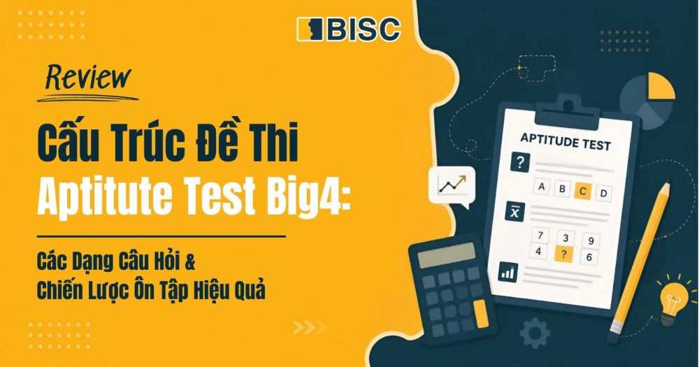 Review Cấu Trúc Đề Thi Aptitude Test Big4: Các Dạng Câu Hỏi & Chiến Lược Ôn Tập Hiệu Quả